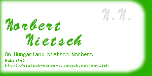 norbert nietsch business card